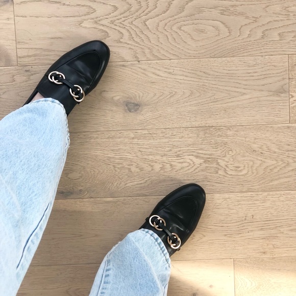 SOLD on Vinted - H&M Loafers Black & Gold Size 7 Great Condition Chic Style - Picture 4 of 7